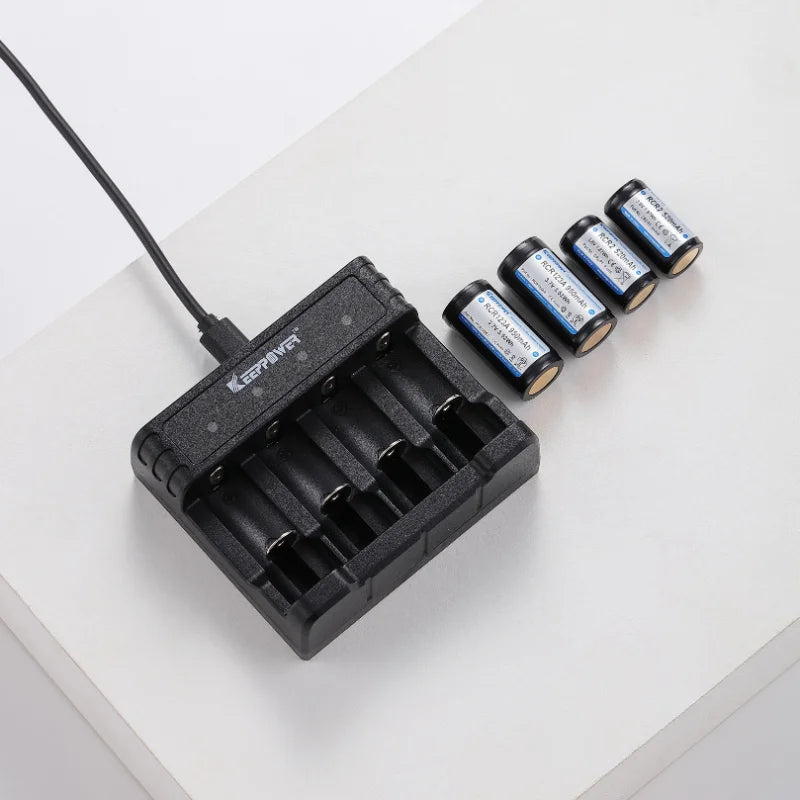 Keeppower RCR4 Li-ion rechargeable battery charger