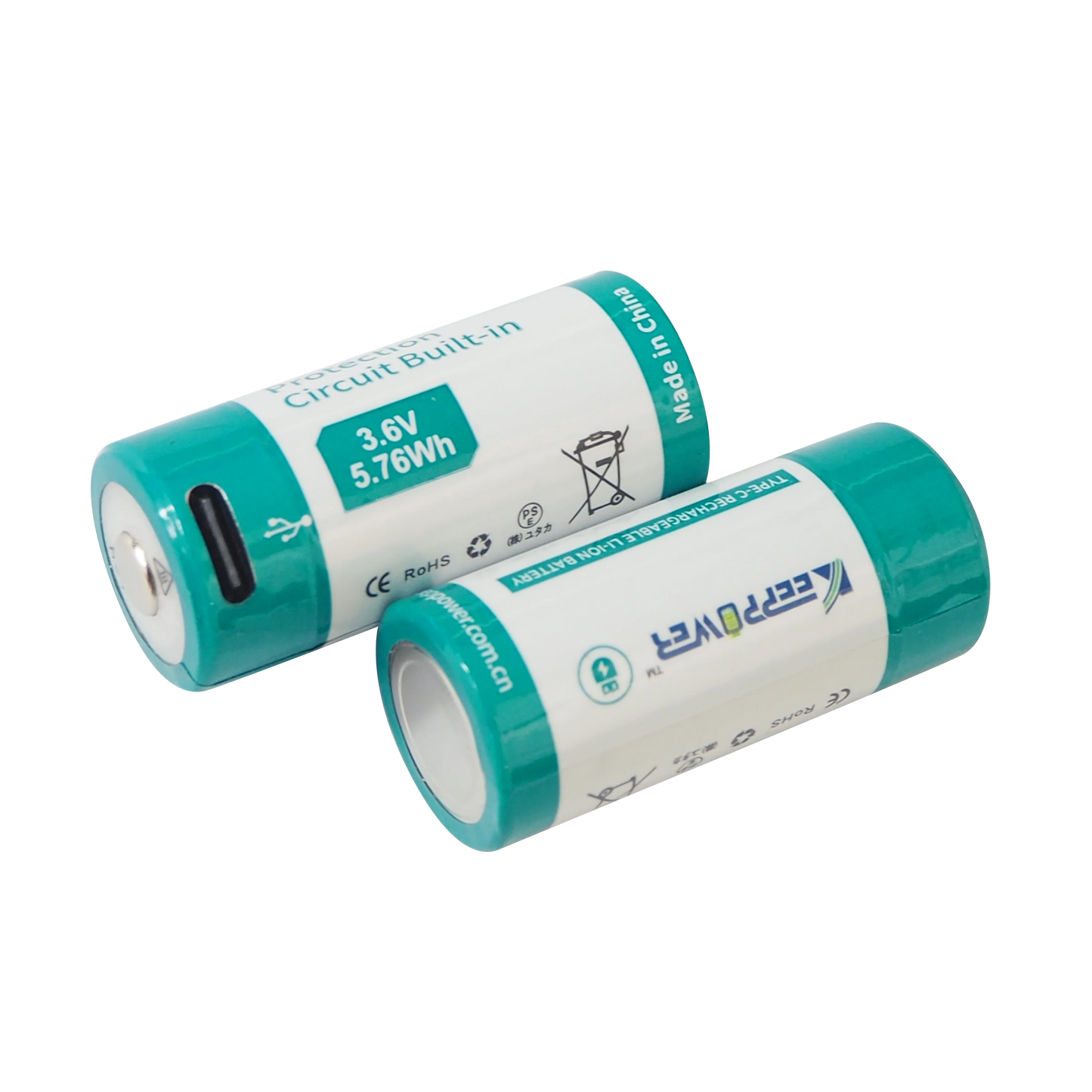 Keeppower P18350TC TYPE-C 1600mAh 18350 Li-ion Battery