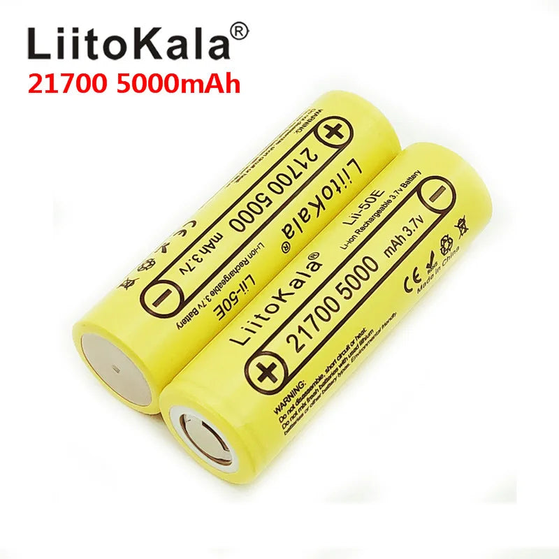 LiitoKala Lii-50E IMR 21700 5000mAh 3.7V 40A