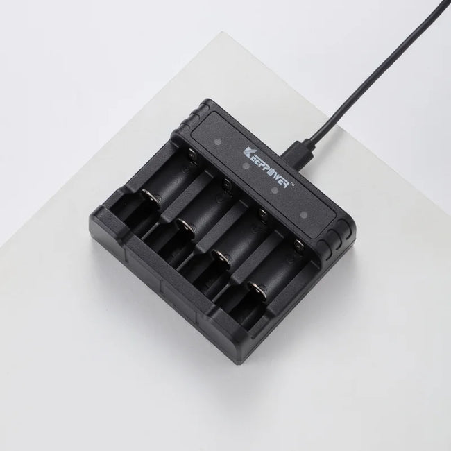 Keeppower RCR4 Li-ion rechargeable battery charger