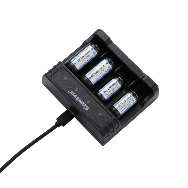 Keeppower RCR4 Li-ion rechargeable battery charger