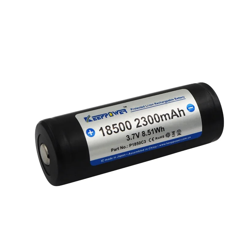 Keeppower P1850C3 2300mAh 18500 Protected Li-ion Battery