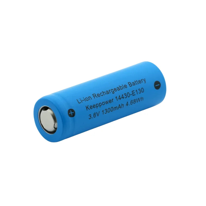 Keeppower 14430 E130 1300mAh 3.7V Li-ion Rechargeable Battery