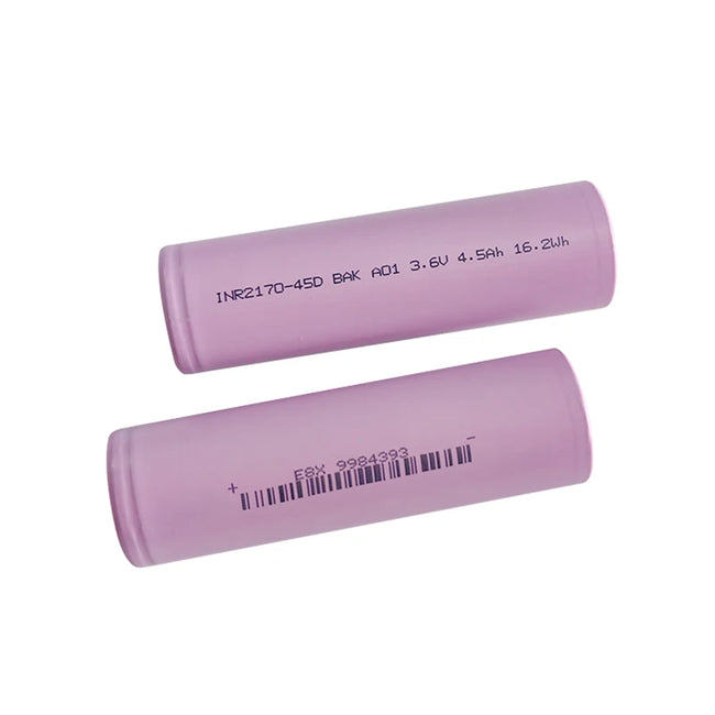 BAK INR2170-45D 21700 4500mAh 60A Lithium Ion Rechargeable Battery