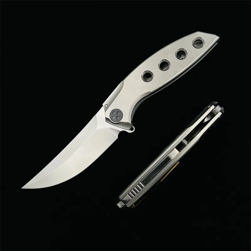 INFINITE Double M390 Blade Titanium Handle Folding Knife