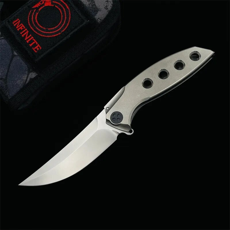 INFINITE Double M390 Blade Titanium Handle Folding Knife