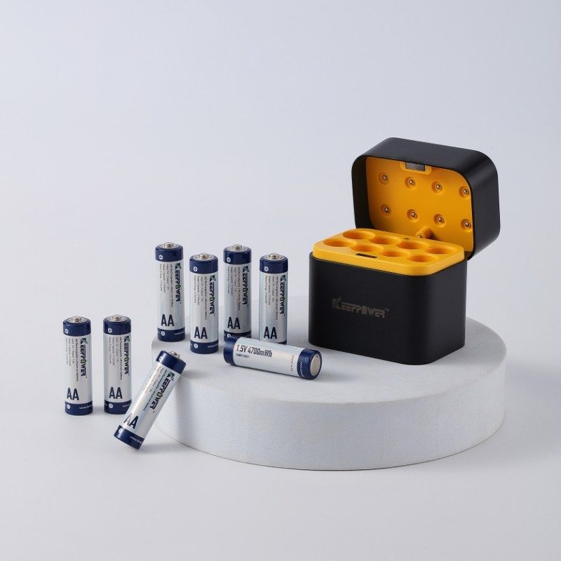 Keeppower i8 1.5V AA USB C Rechargeable Li-ion Battery Charger Set