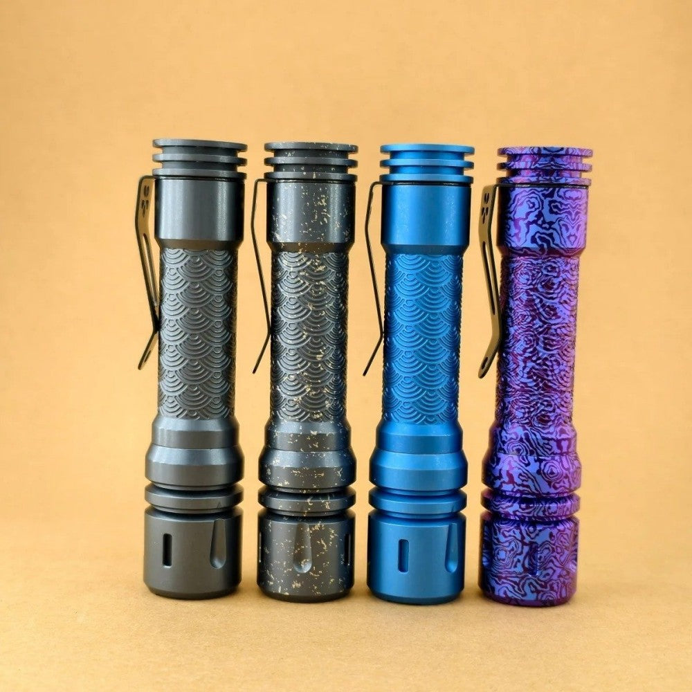 Reylight LAN- Ti  Seigaiha 14500 EDC Flashlight