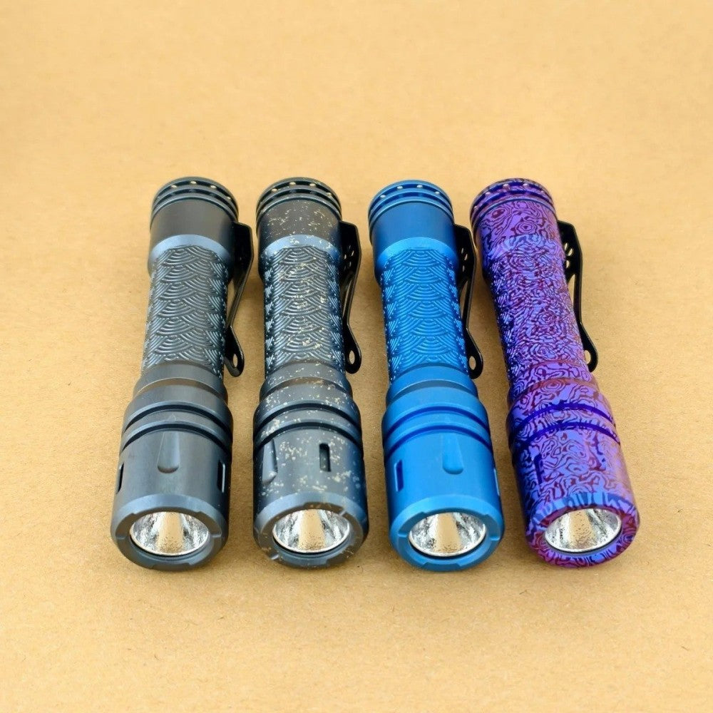 Reylight LAN- Ti  Seigaiha 14500 EDC Flashlight