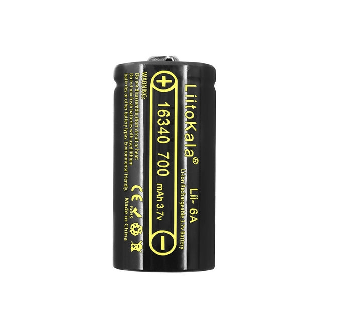 LiitoKala Lii-16A 16340 700mAh Battery