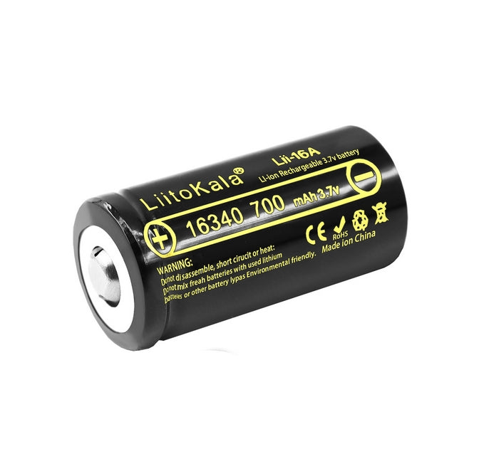 LiitoKala Lii-16A 16340 700mAh Battery