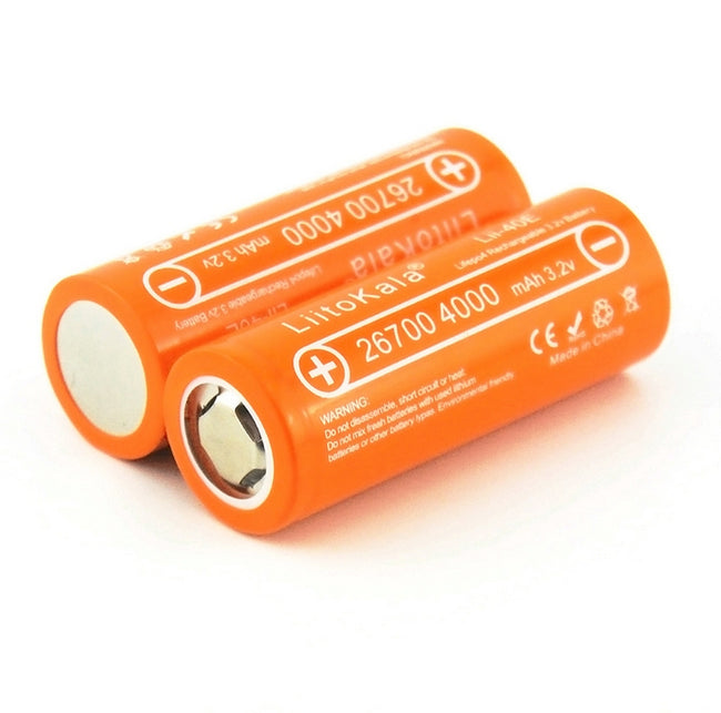 LiitoKala Lii-40E 26700 4000mAh Battery