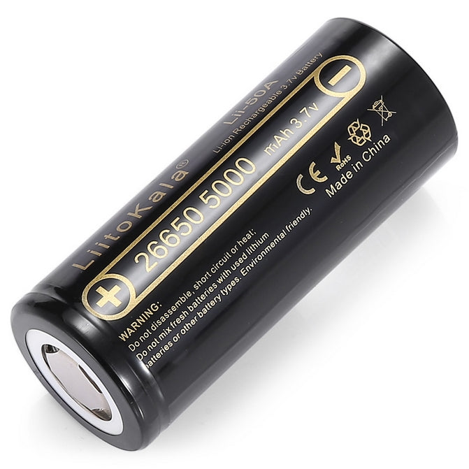 LiitoKala Lii-50A 26650 5000mAh Battery