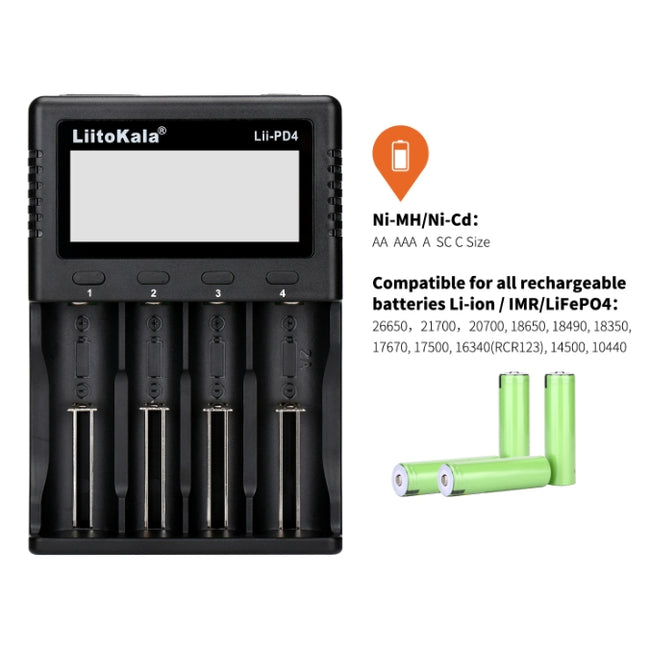 LiitoKala Lii-PD4 Charger