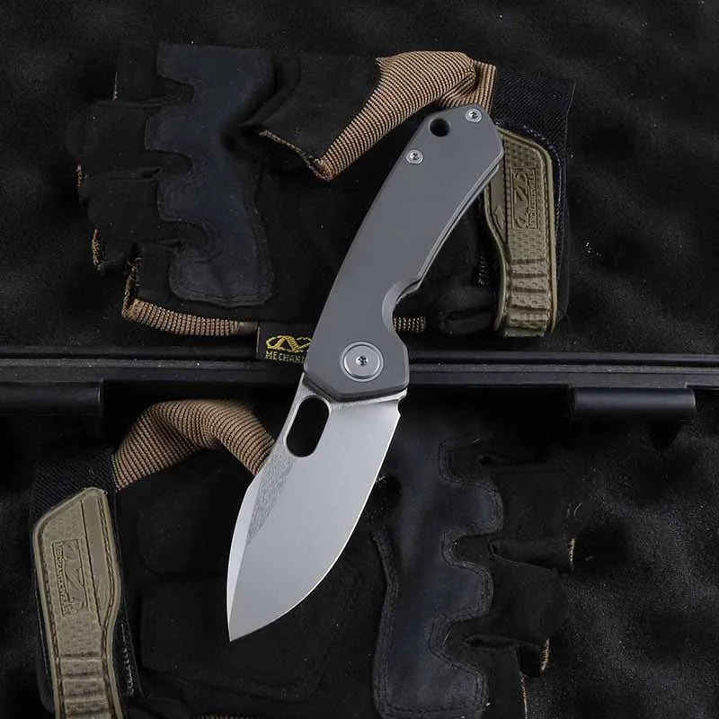 Maxace Meerkat TC4 Handle CPM -S90V Blade Folding Knife