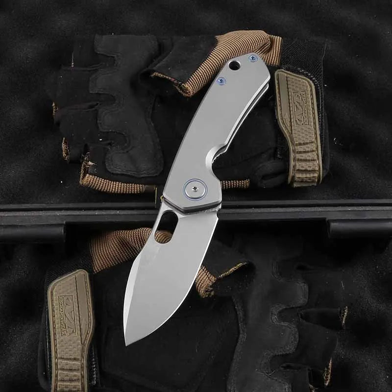 Maxace Meerkat TC4 Handle CPM -S90V Blade Folding Knife