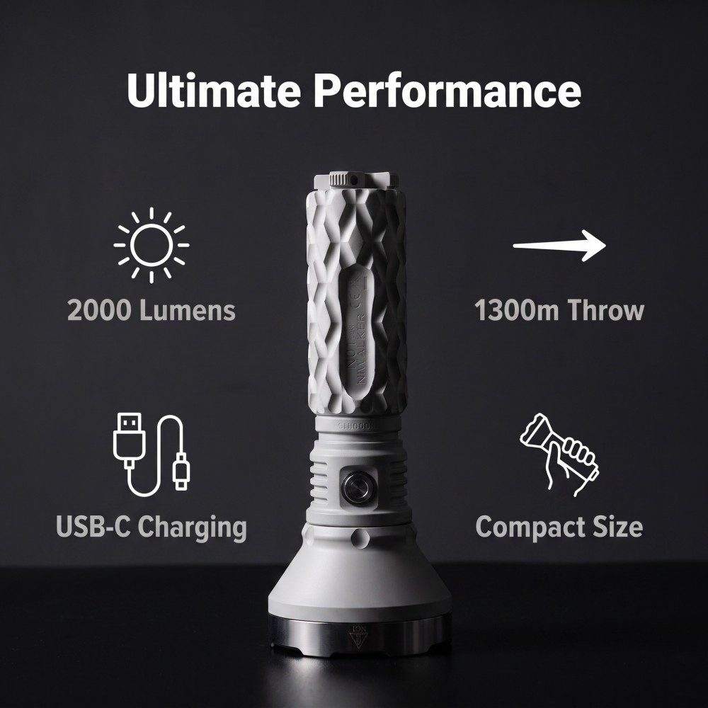 Niwalker N01 Pro Super Long-range Flashlight