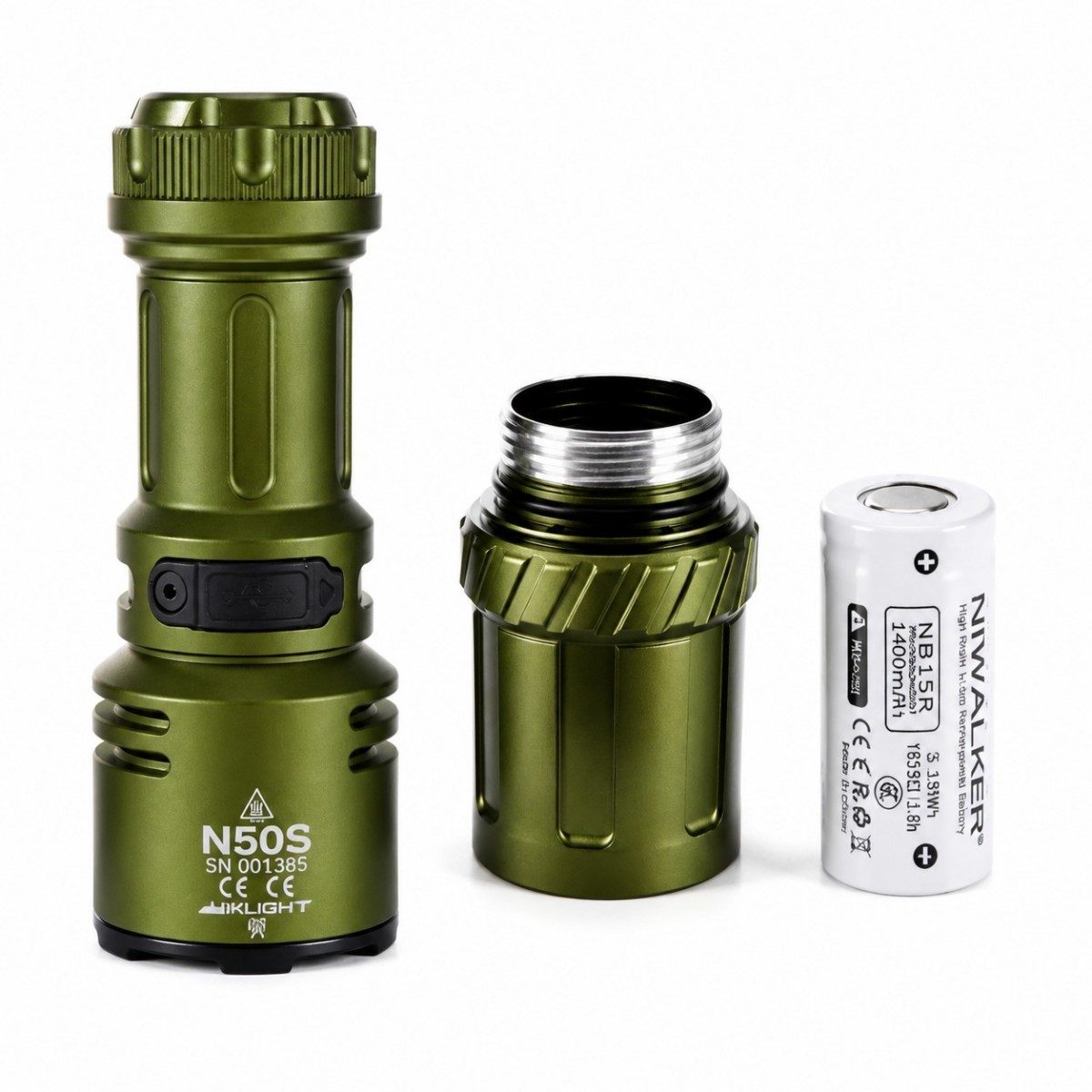 Niwalker N50S Long Range Compact EDC Flashlight