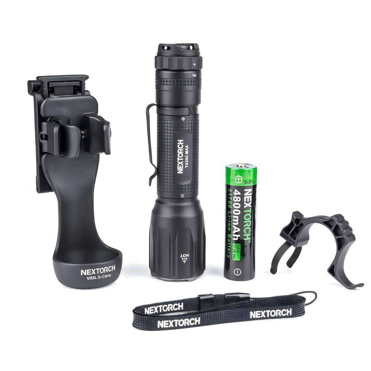 Nextorch TA30C MAX 3000 Lumens One-step Strobe Tactical Flashlight