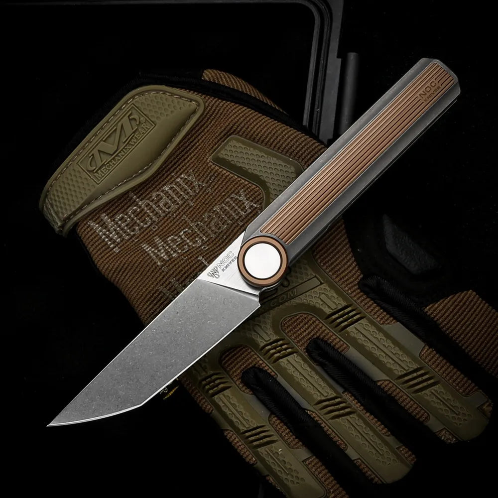 NOC MT-20 M390 Blade TC4 Titanium Alloy Handle Folding Knife