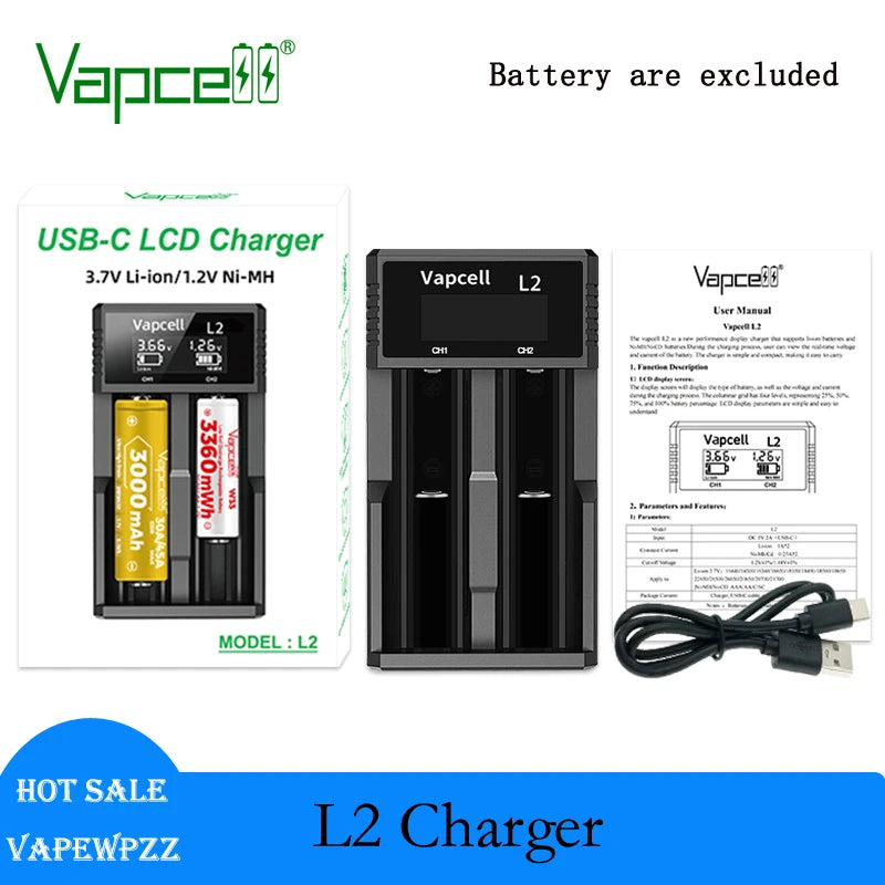 Vapcell L2 Charger