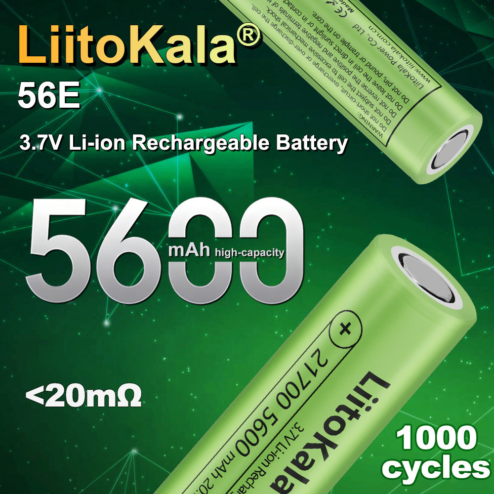 LiitoKala Lii-56E 5600mAh 21700 Cell