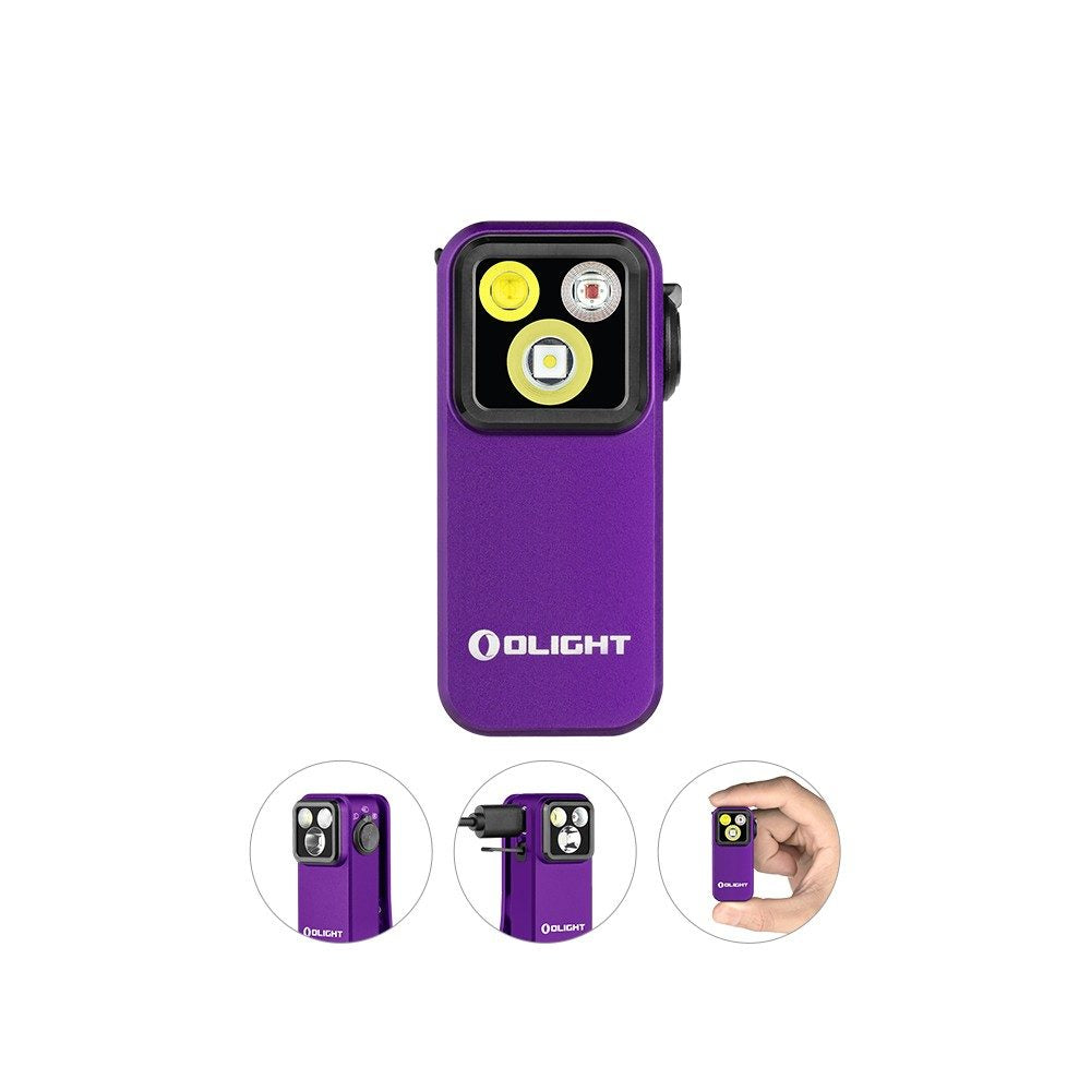 Olight Oclip Pro ホワイト Olight Oclip Pro White Clip on Flashlight, Floodlight