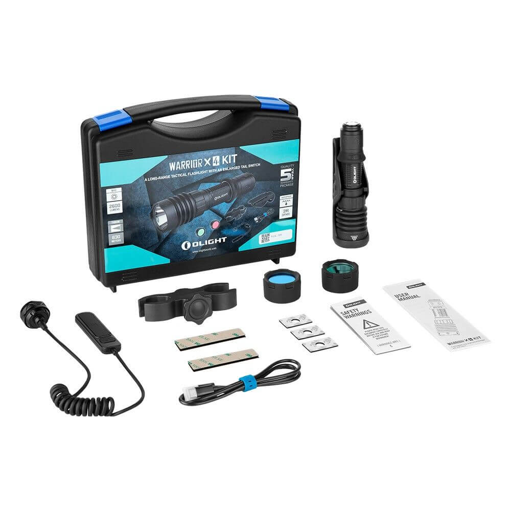 Olight Warrior X 4 Rechargeable Tactical Flashlight – flashlightgo