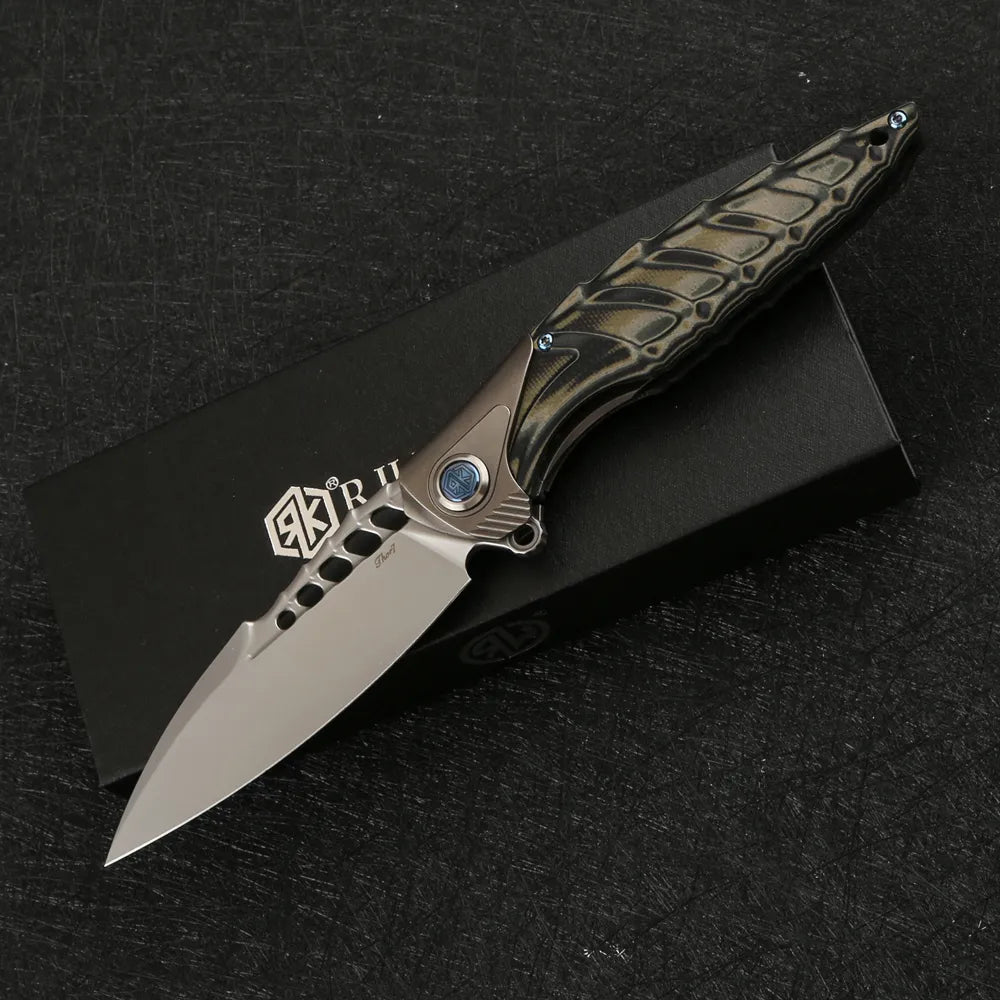 RIKE Thor 7 Flipper Titanium Handle Folding Knife