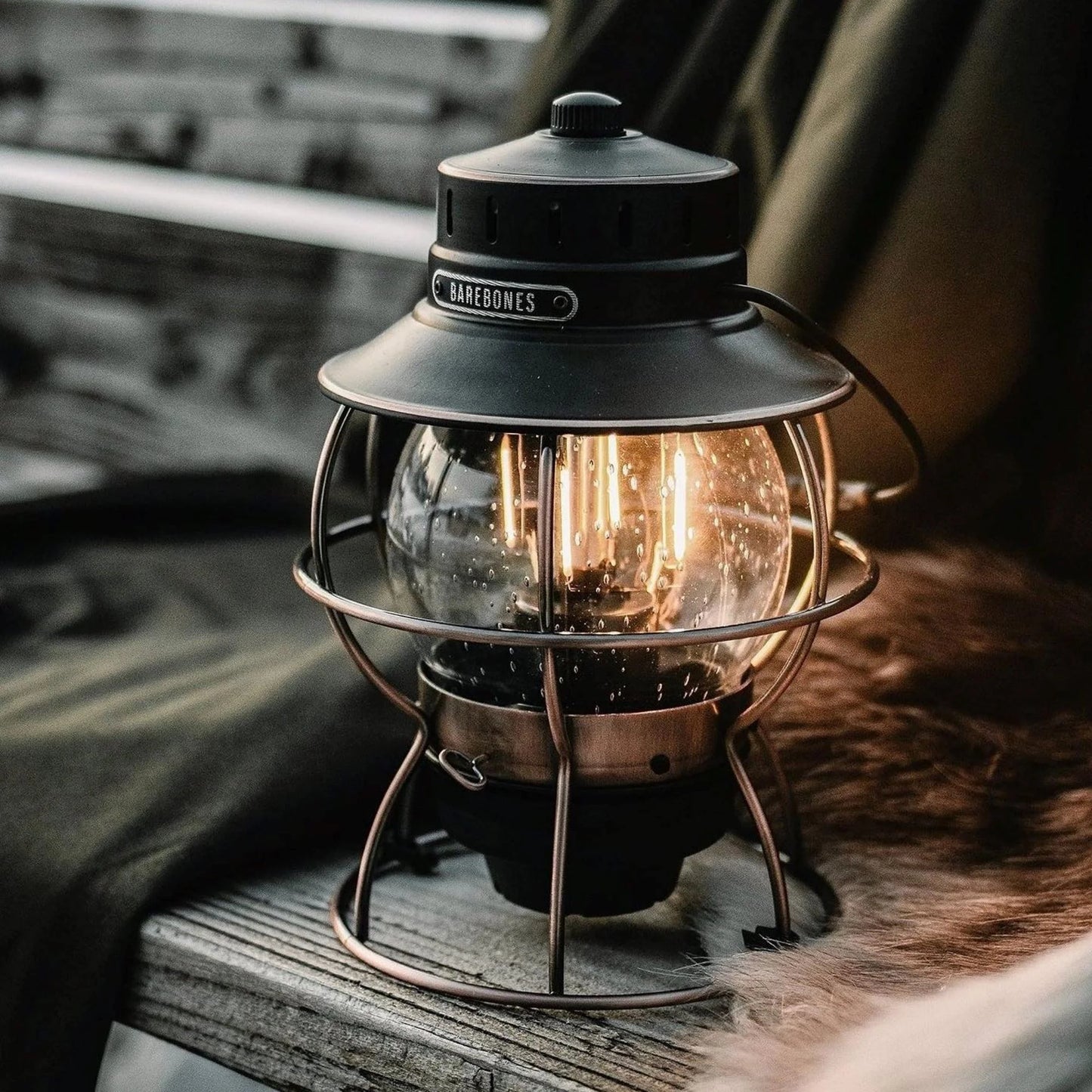 Barebones Railroad Camping Lantern