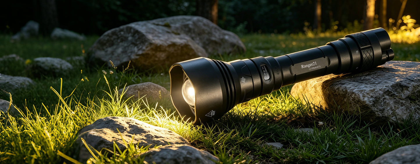 Wolf-Eyes Ranger21-56 Zoom Rechgargeable Flashlight