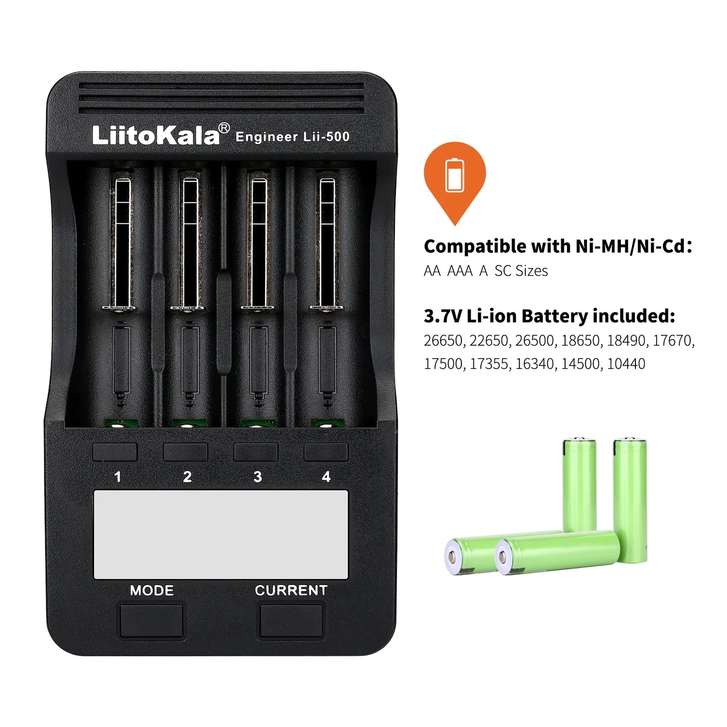 LiitoKala Lii-500 Charger