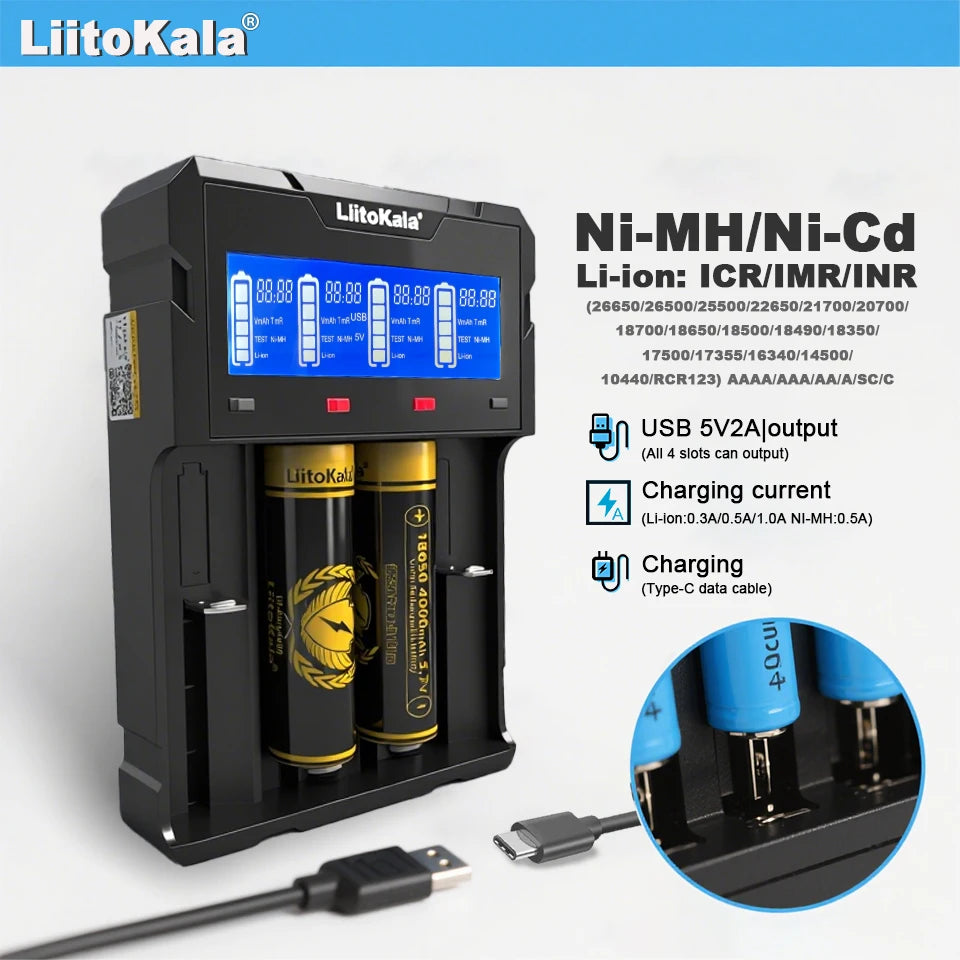 LiitoKala Lii-K4 Smart Charger