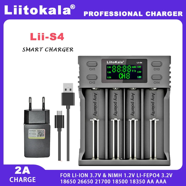 Liitokala Lii-S4 Lithium Battery Charger