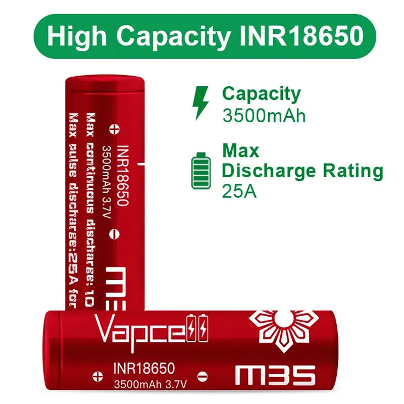 Vapcell 18650 M35 3500mah 10A/25A