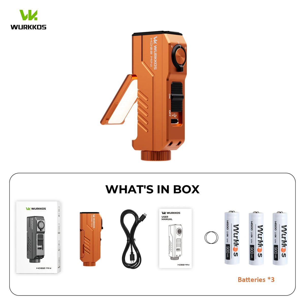 Wurkkos HD02 MINI Pocket EDC Tool Light