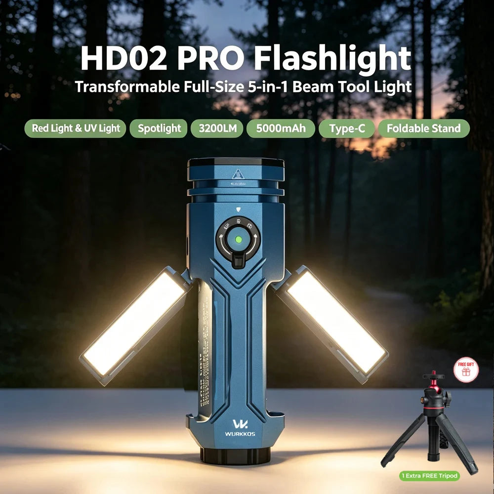 Wurkkos HD02 Pro 5-in-1 Work Light
