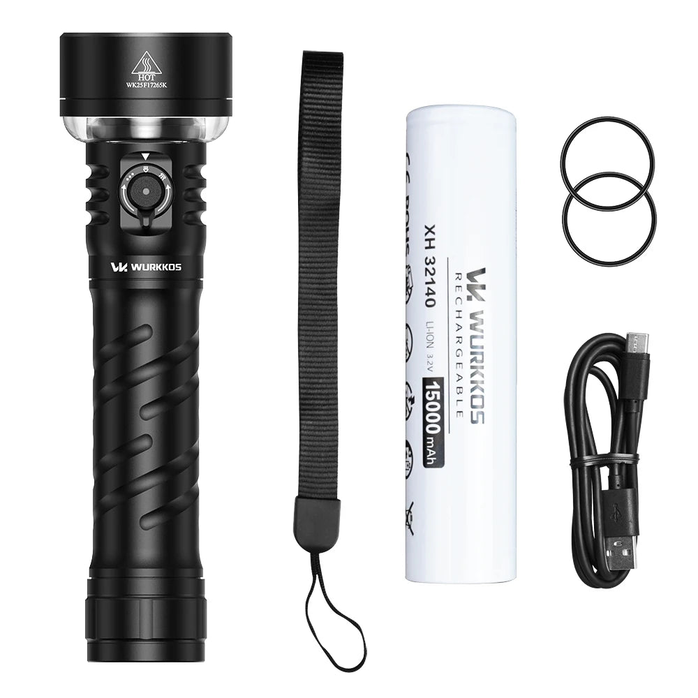 Wurkkos TS27 3200LM Multi-Function Rechargeable Flashlight