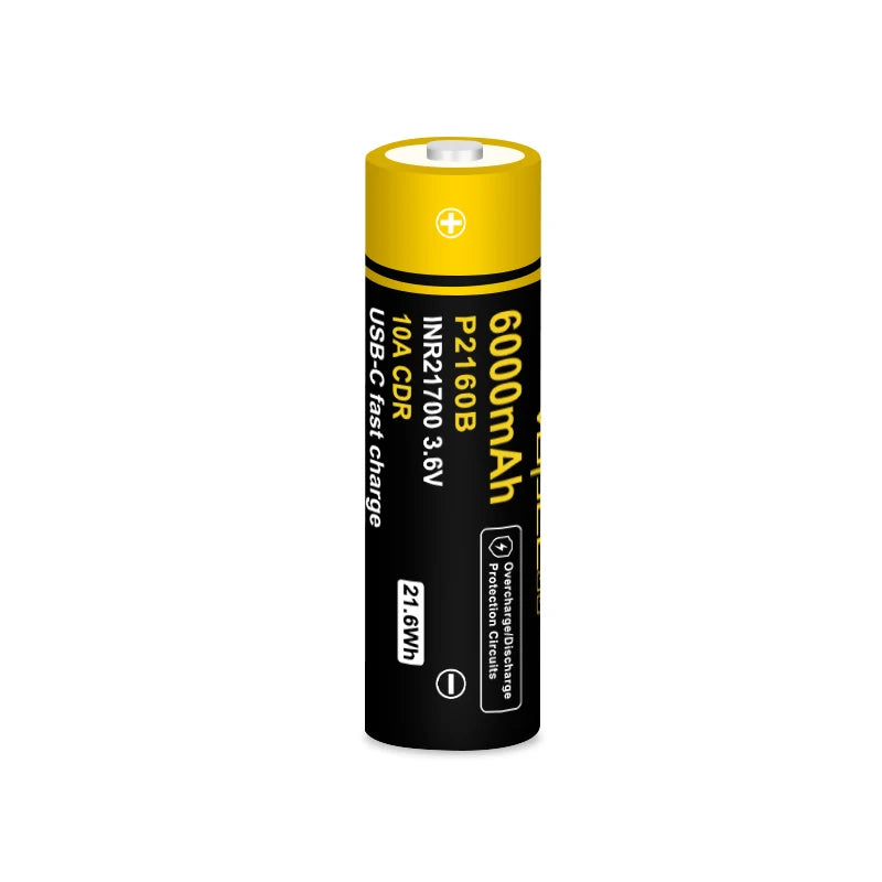 Vapcell P2160B 6000mah 10A 21700 Type- C Battery