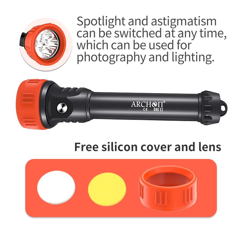 ARCHON S40 II 4300lm diving lighting