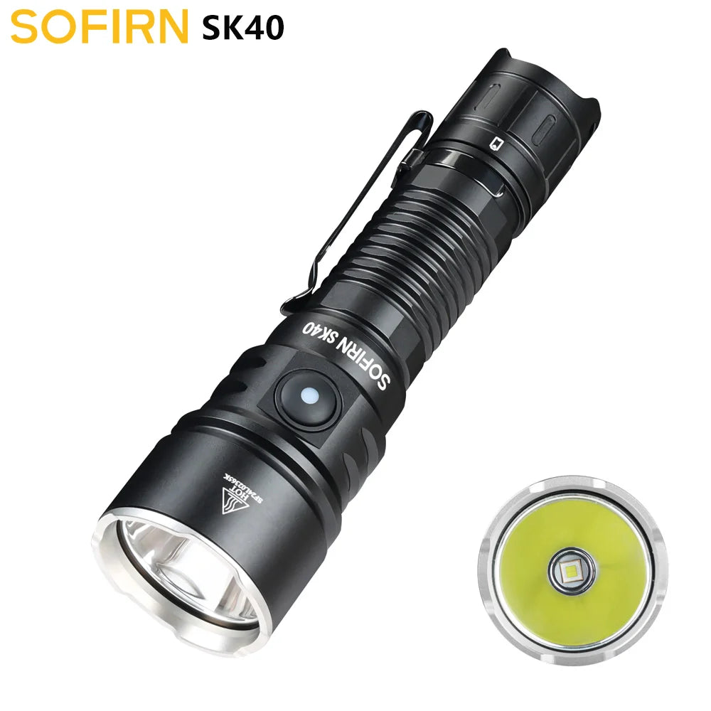 Sofirn SK40 3200 Lumens Dual Switch Tactical Flashlight