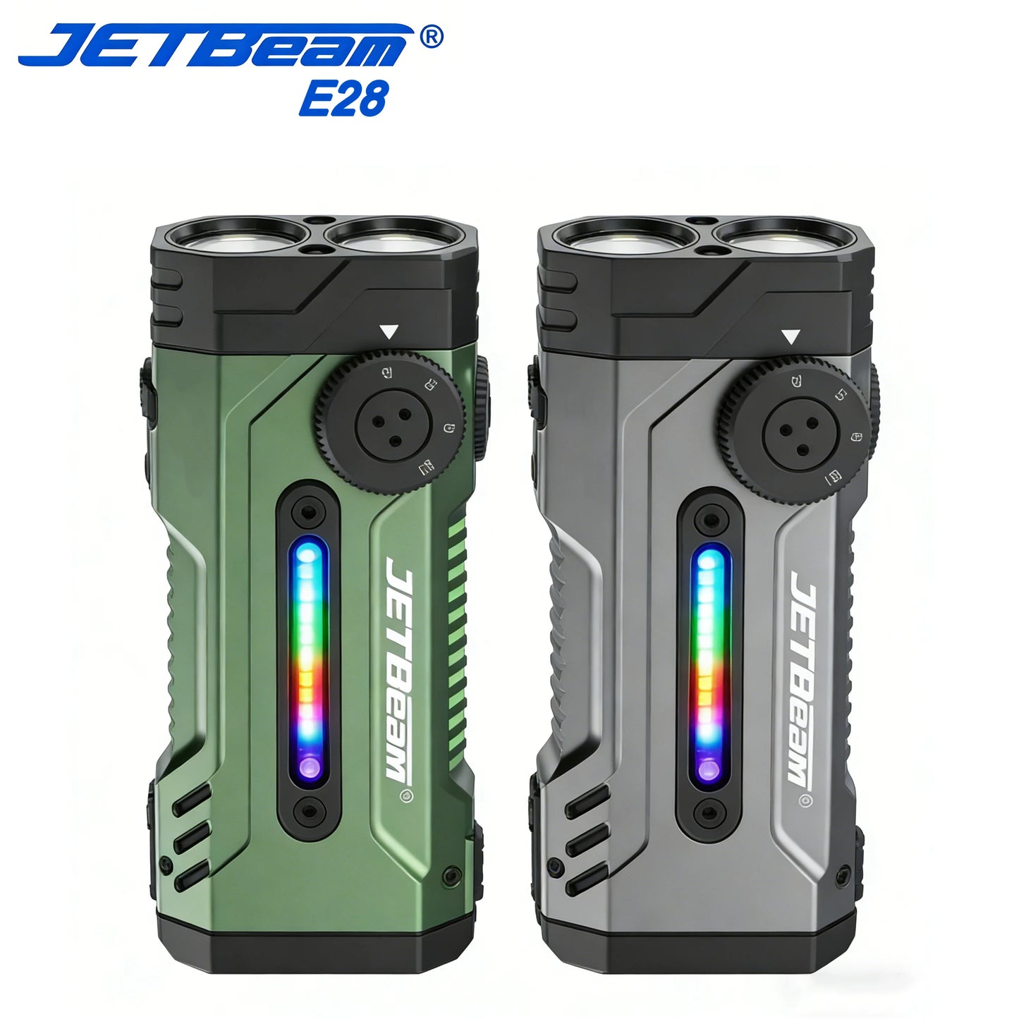 Jetbeam E28 EDC Multi Mode Flat Tactical Flashlight