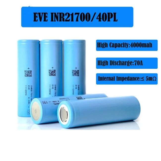 EVE 40PL 21700 4000mAh 70A Battery