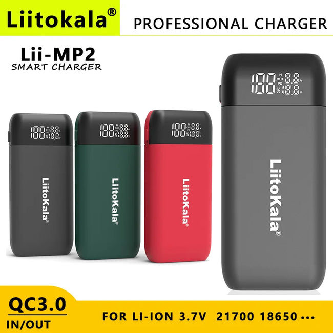 LiitoKala Lii-MP2 Battery Charger & Power Bank
