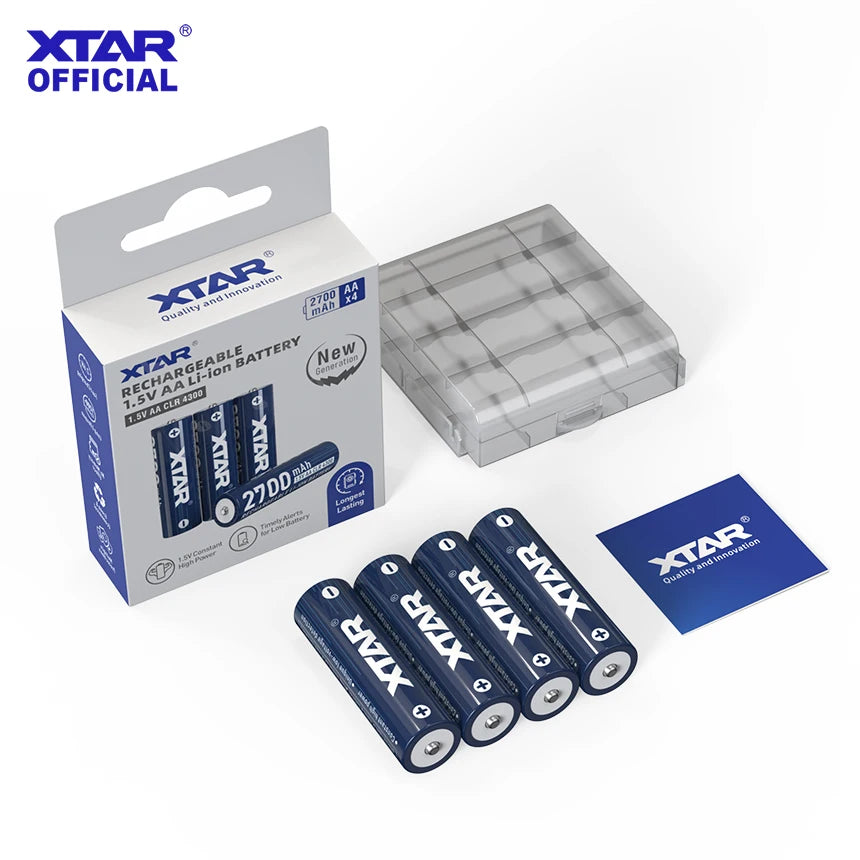 XTAR 1.5V AA 4300 CLR 2700mAh Rechargeable Li-ion Battery