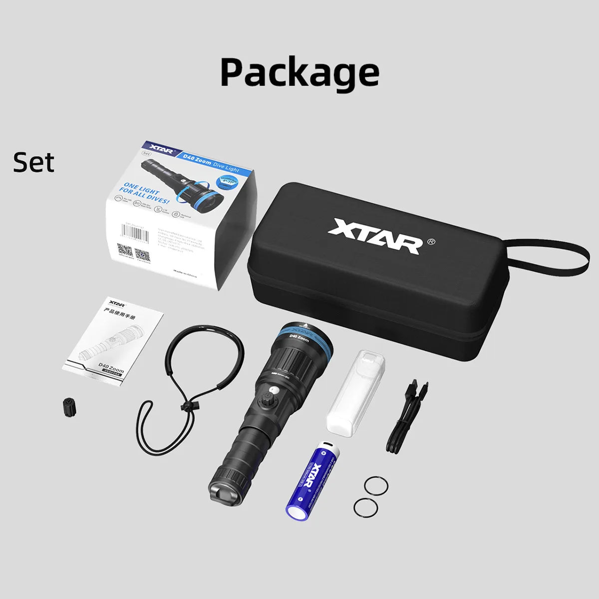 Xtar D40 Zoom Diving Flashlight