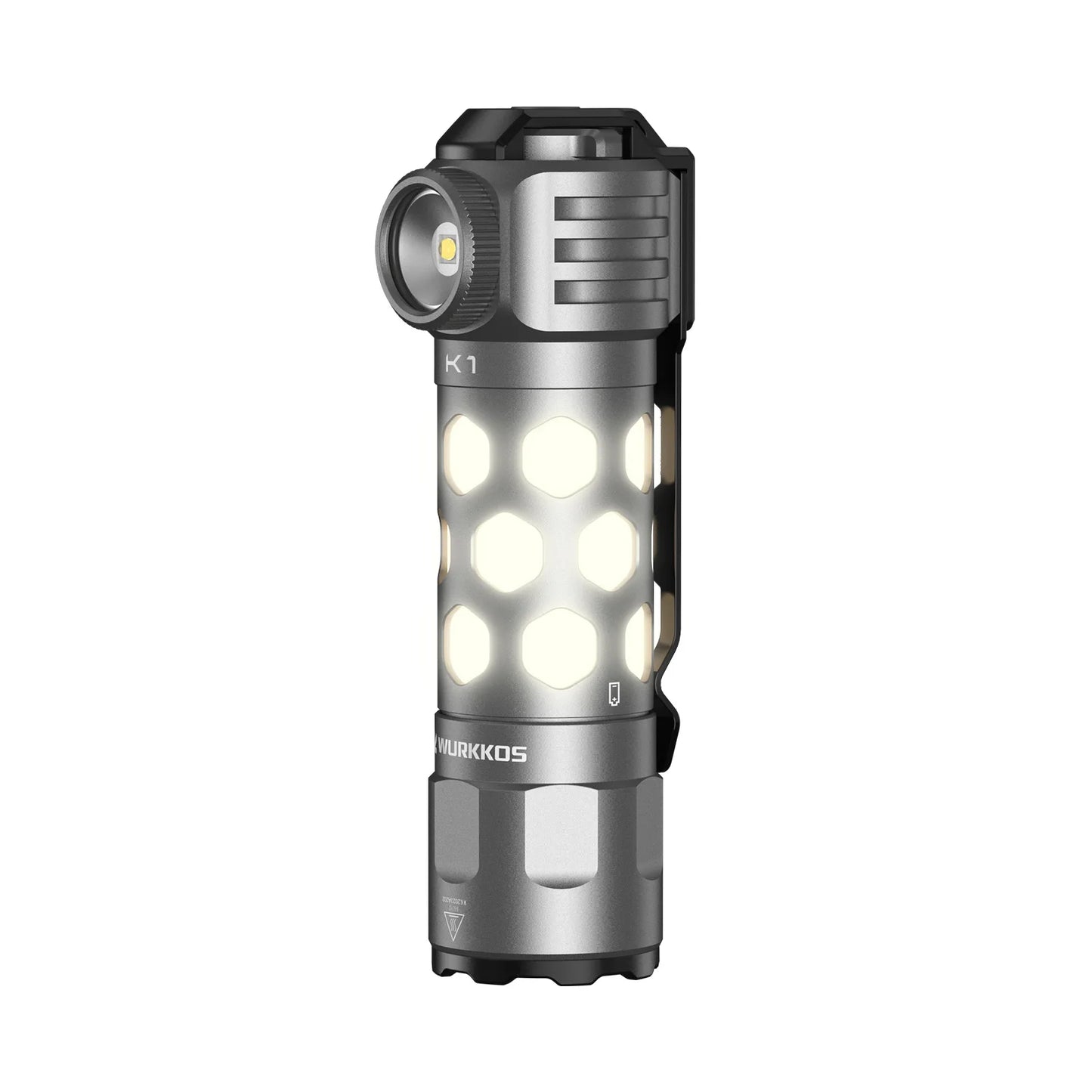 Wurkkos K1 3-in-1 EDC Flashlight – Spot, Flood & 360° Ambient Light