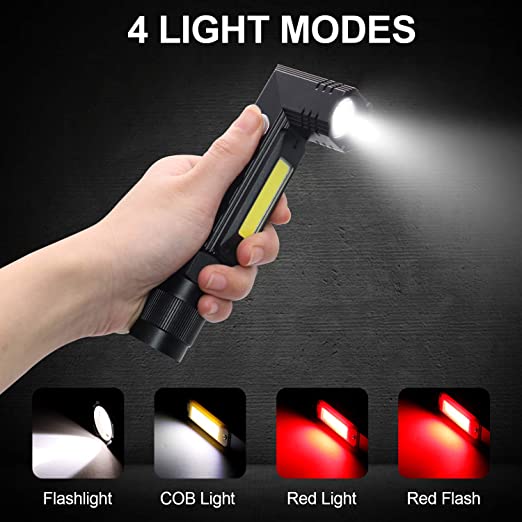 SUPERFIRE G19 Multi-functional LED+COB Magnetic Flashlight