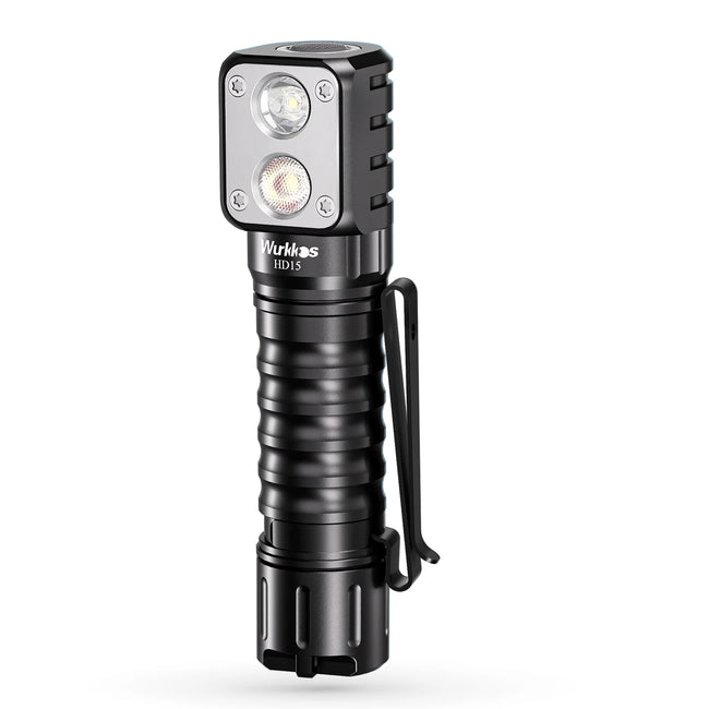 Wurkkos HD15 2000 Lumens Dual-Beam Right-Angle Flashlight