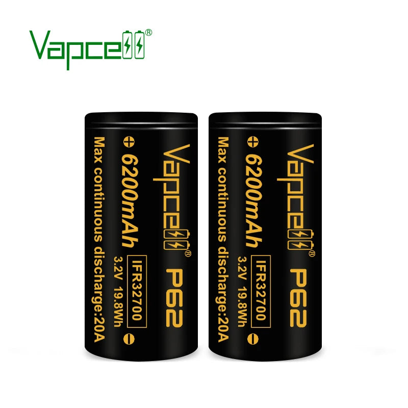 Vapcell 3.2V P62 32700 6200mah 20A